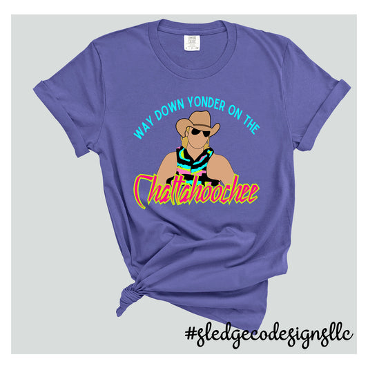 Chattahoochee River Way Down yonder Summer Tee | Custom Unisex Tshirt
