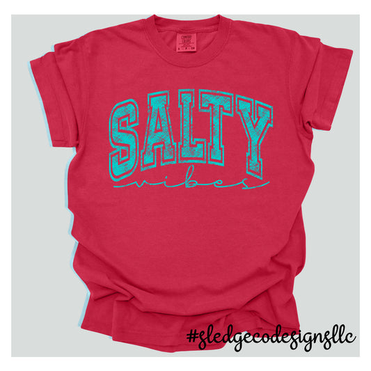 SALTY VIBES  | SALTY TSHIRT |  CUSTOM UNISEX TSHIRT