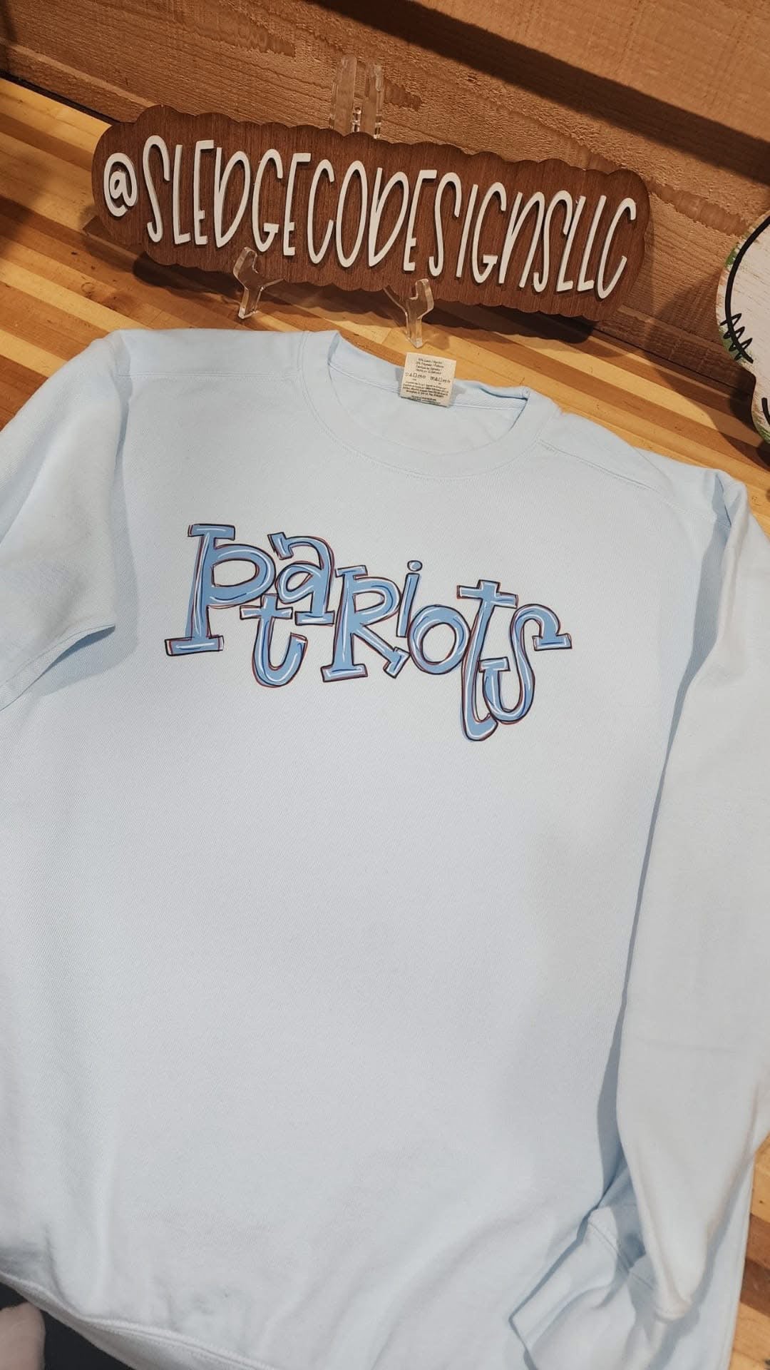 EXCLUSIVE PATRIOTS CUTE HAND DRAWN SWEATSHIRT | COMFORT COLOR | CUSTOM UNISEX SWEATSHIRT