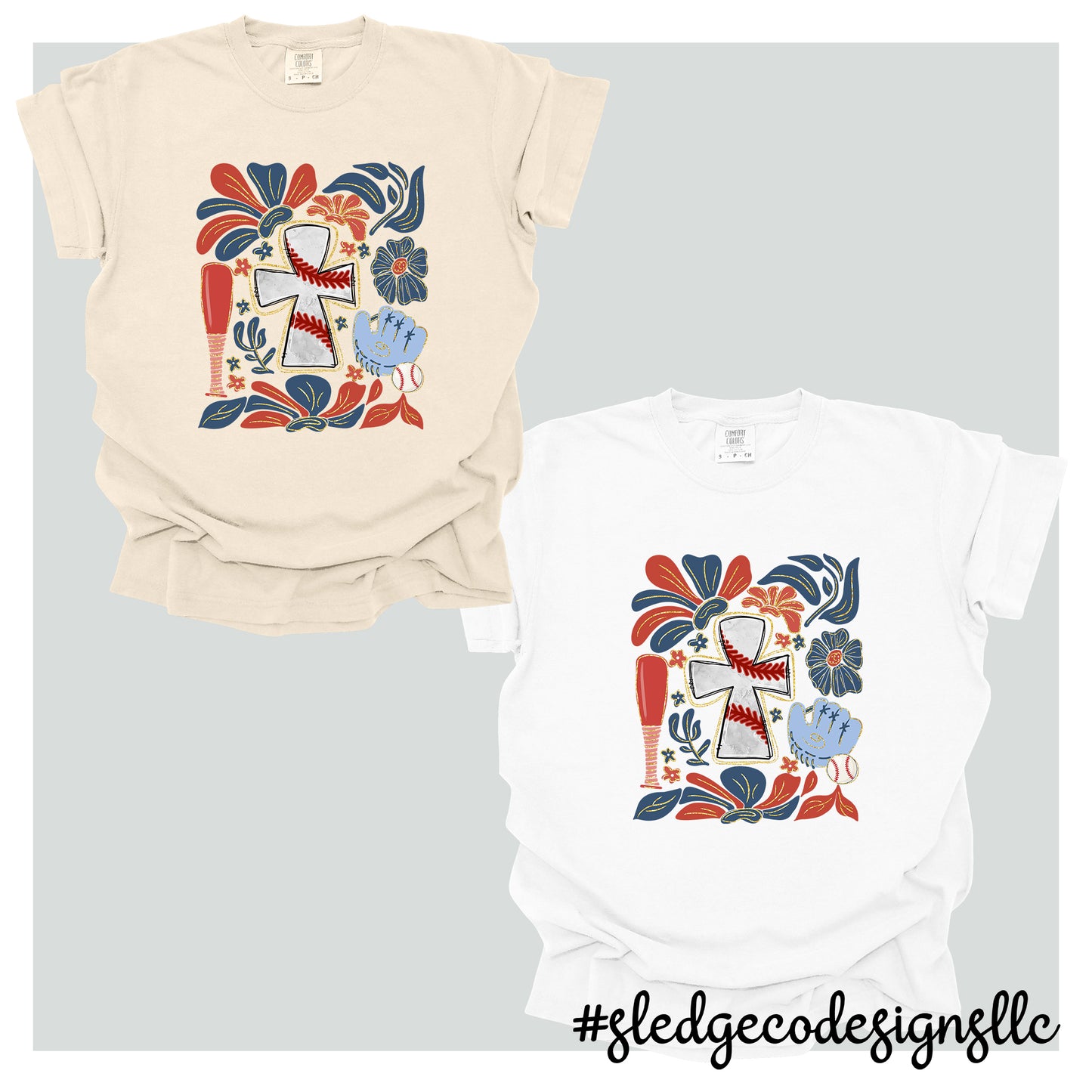 BASEBALL CROSS BOHO | Custom Unisex TSHIRT