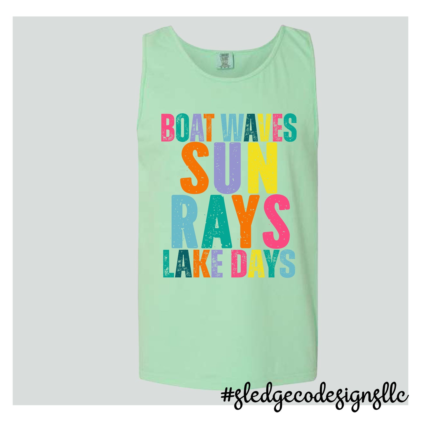 SUN RAYS BOAT RAYS LAKE DAYS | Custom Unisex CC TANK