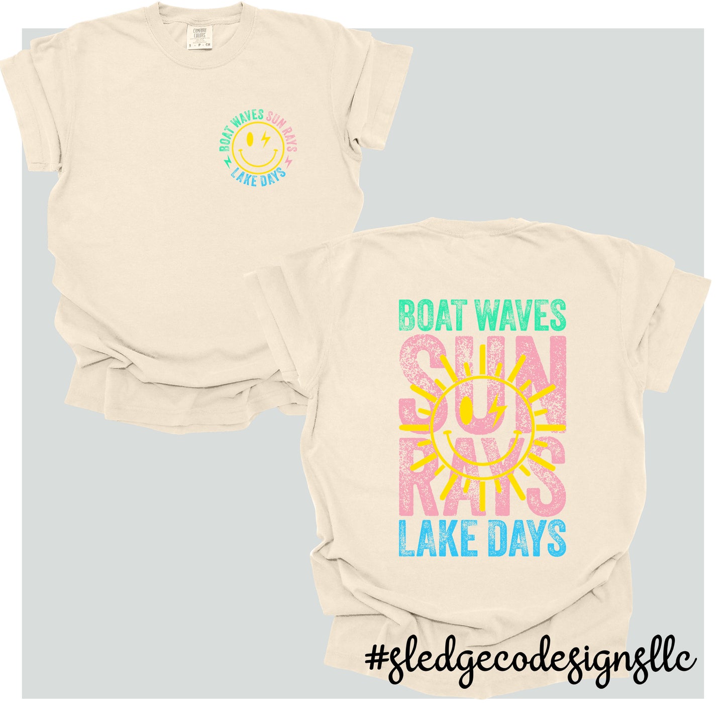 BOAT WAVES SUN RAYS LAKE DAYS | Custom Unisex TSHIRT