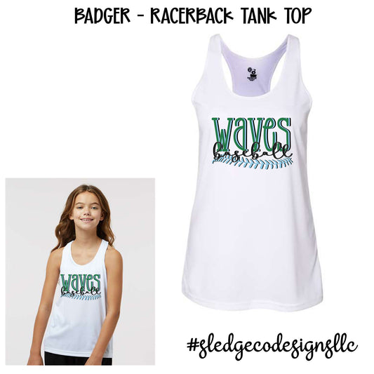 NORTH DELTA ( BASEBALL ) PERFORMANCE | Women’s & Girls Racerback Tank Top