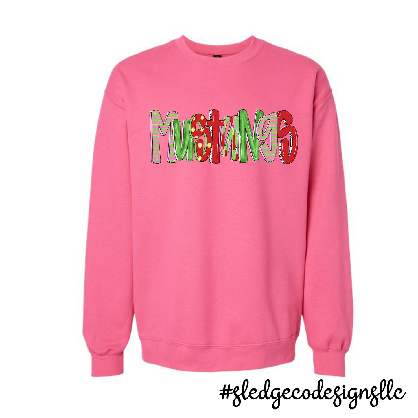 MUSTANGS CHRISTMAS SPIRITWEAR | CUSTOM UNISEX SWEATSHIRT