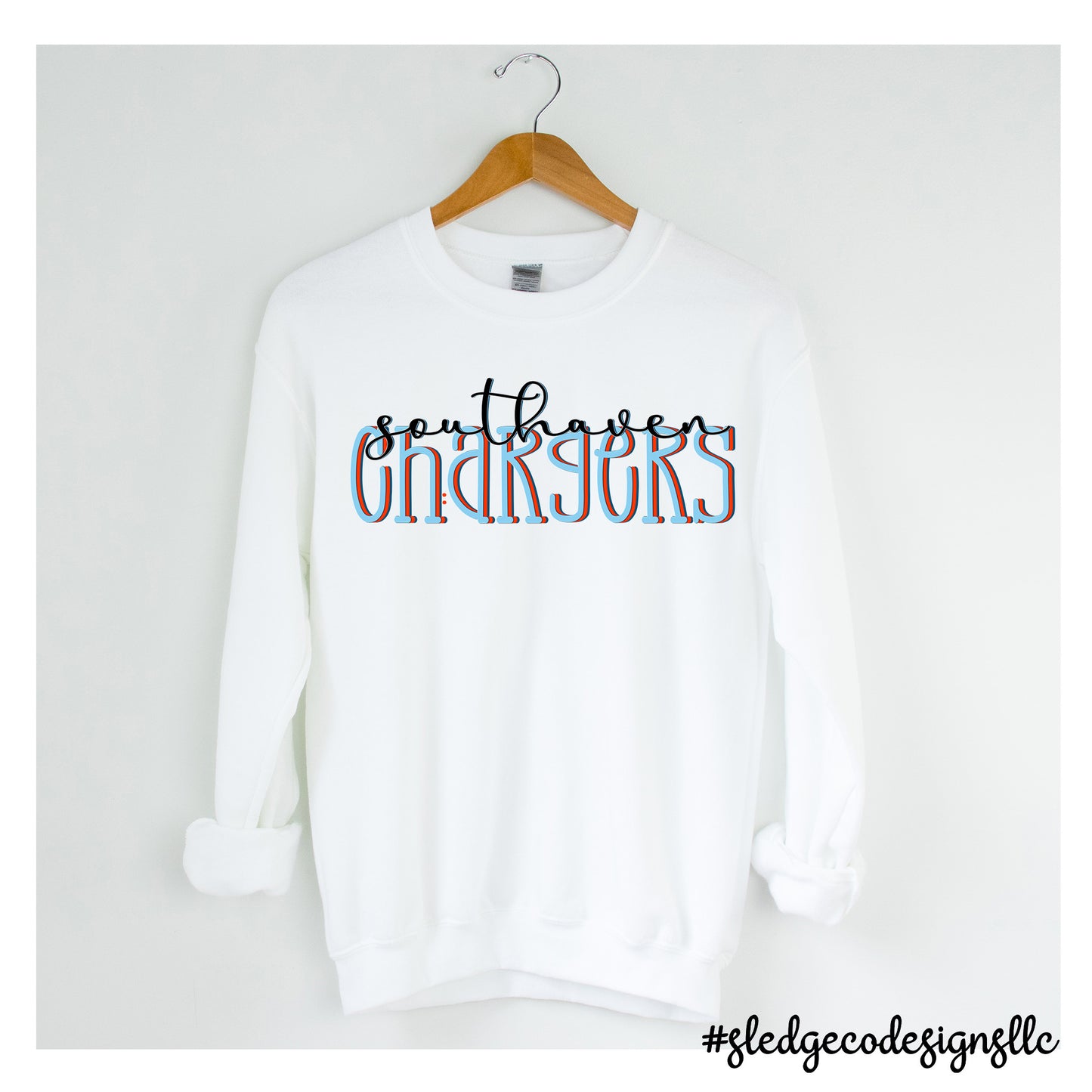 SOUTHAVEN MS CHARGERS | DUO | CUSTOM UNISEX SWEATSHIRT