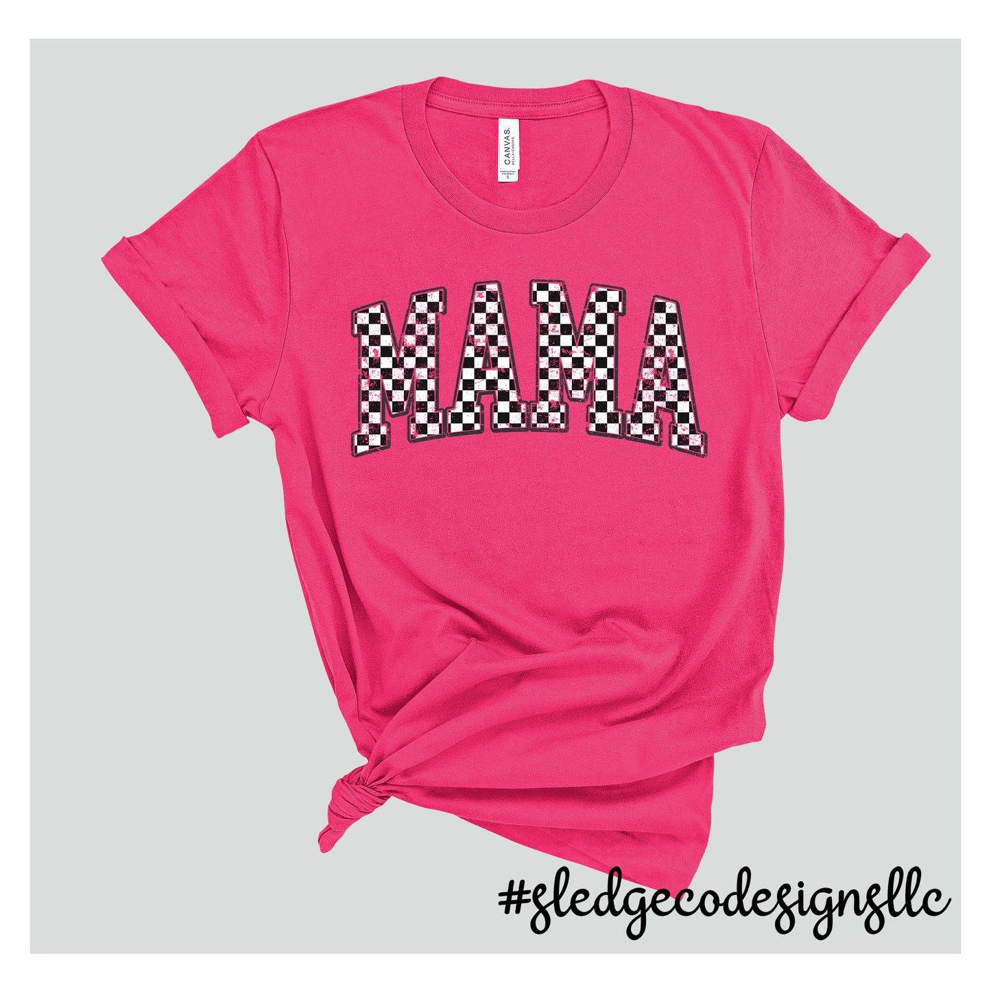 MAMA RETRO CHECKERED | Custom Unisex TSHIRT