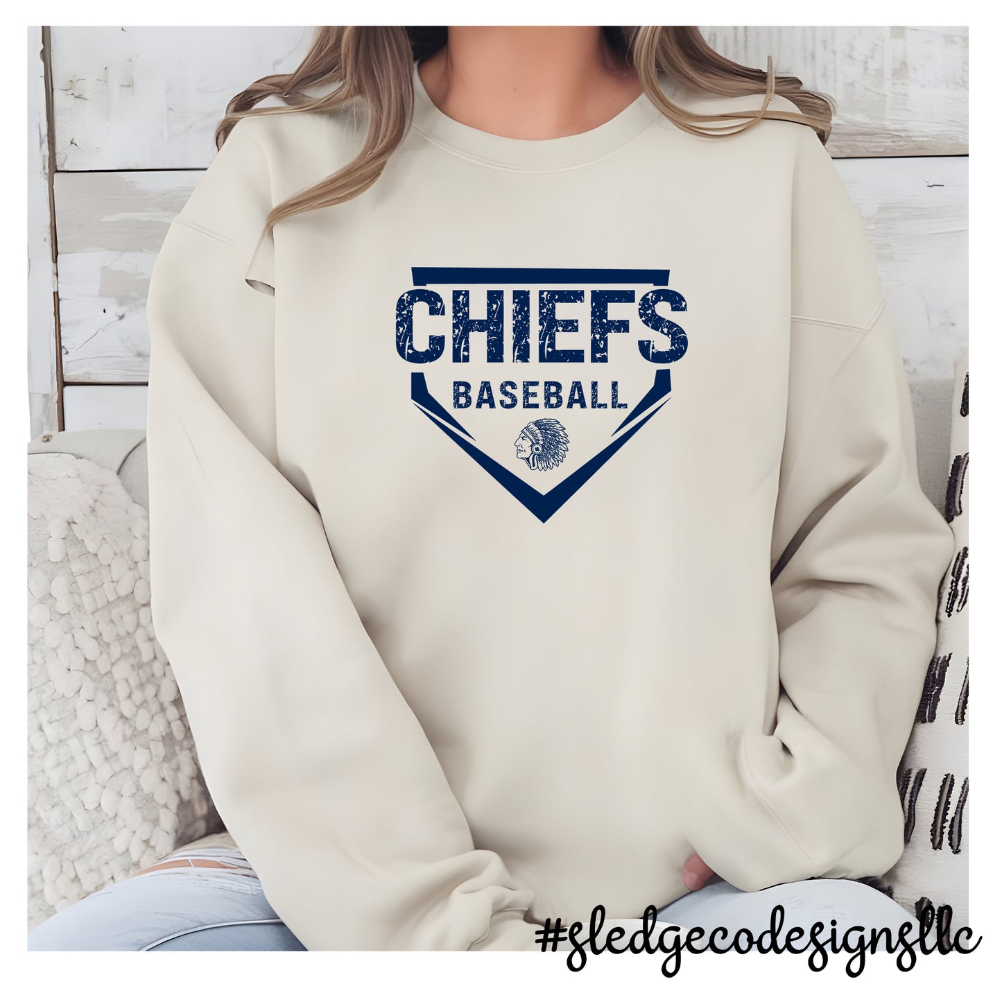 MAGNOLIA HEIGHTS | CHIEFS BASEBALL | CUSTOM UNISEX SWEATSHIRT