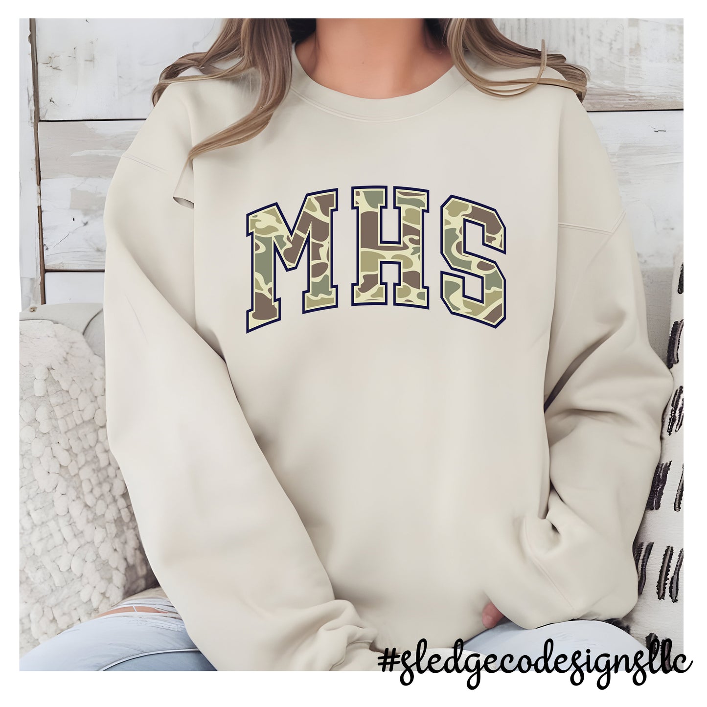 MAGNOLIA HEIGHTS | MHS CAMO | CUSTOM UNISEX SWEATSHIRT