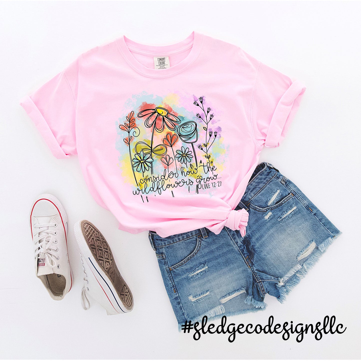 CONSIDER WHERE THE WILDFLOWERS GROW | CHRISTIAN TEES | Custom Unisex TSHIRT