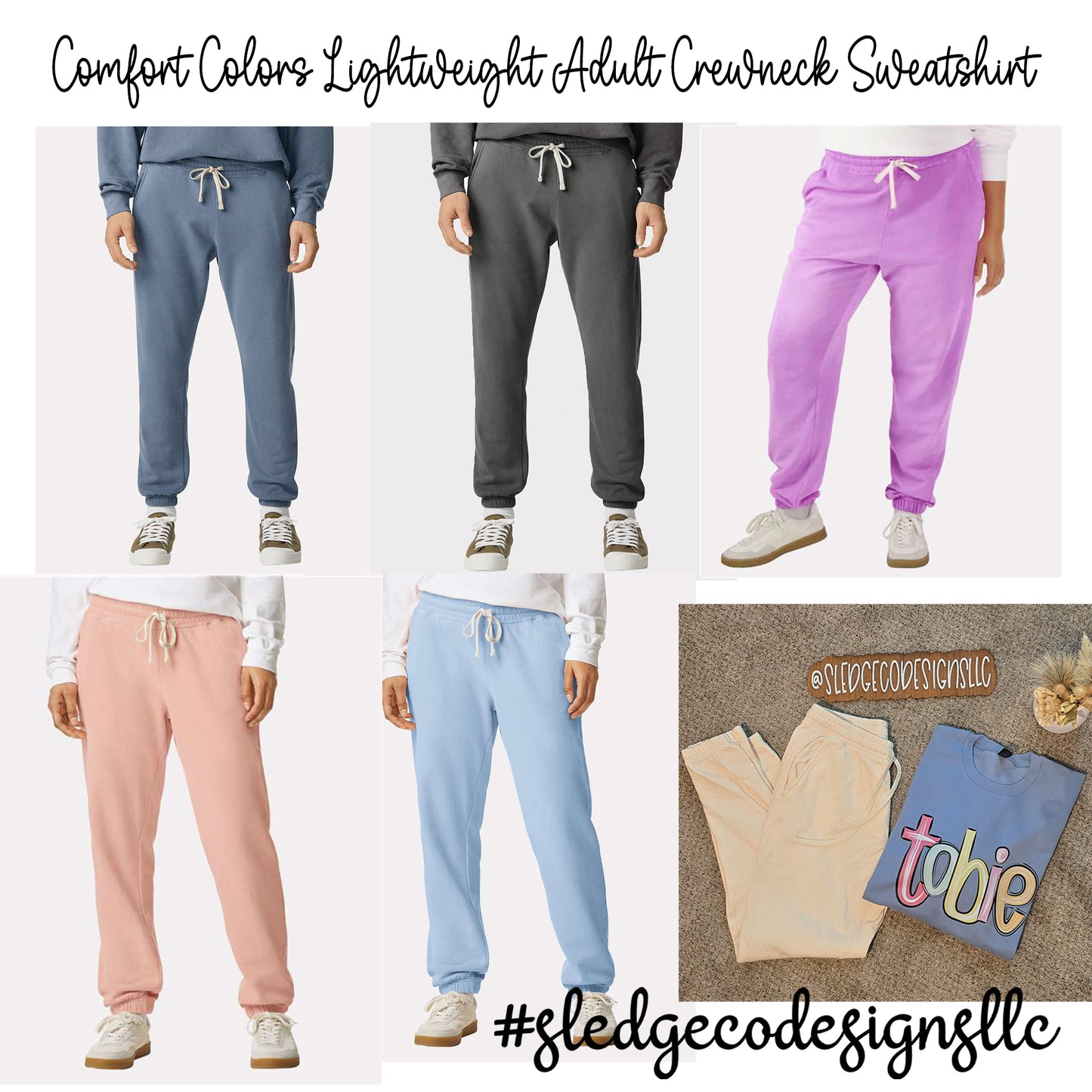 Comfort Colors - Garment-Dyed Lightweight Fleece Sweatpants