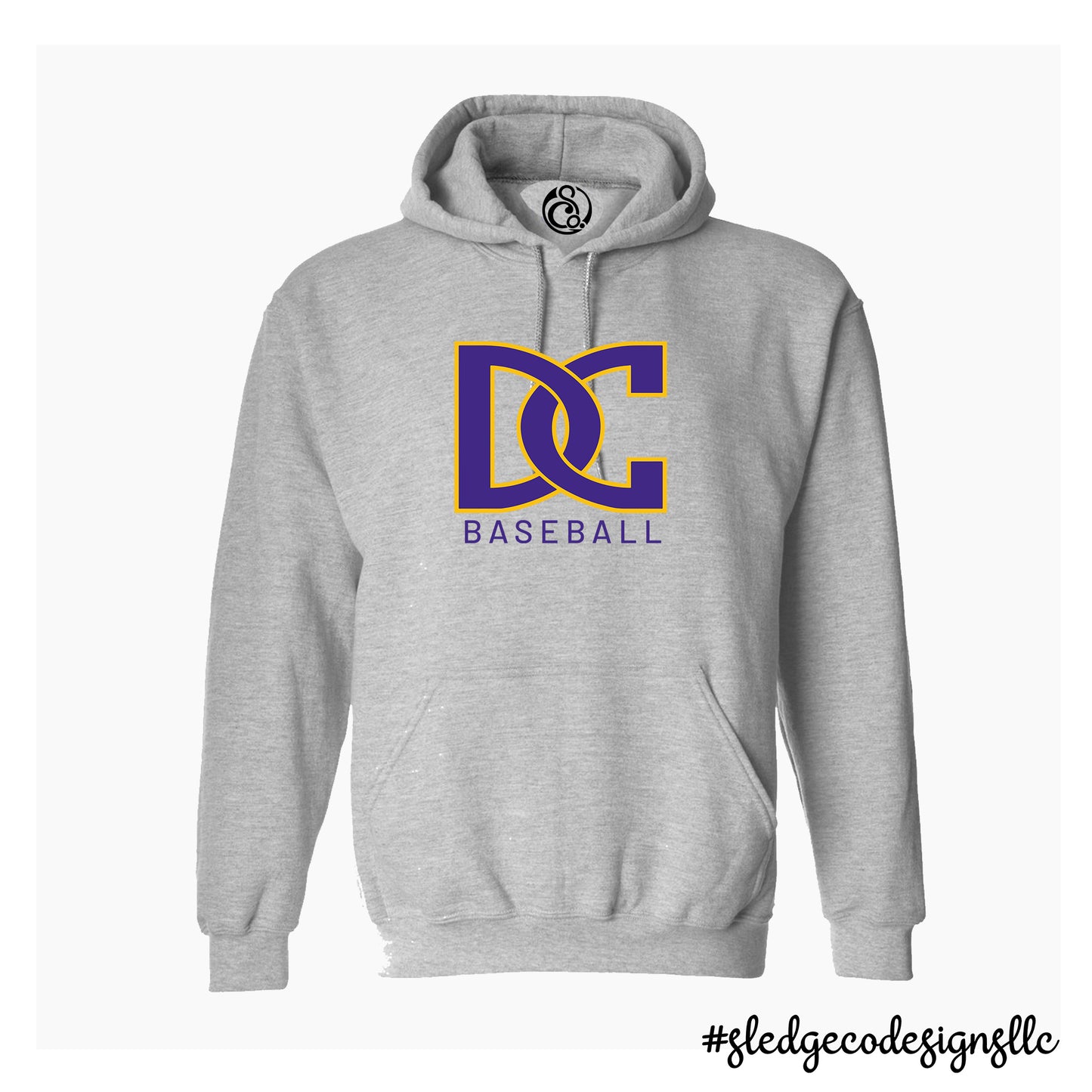 Desoto Central Jaguars baseball | Grey | UNISEX HOODIE