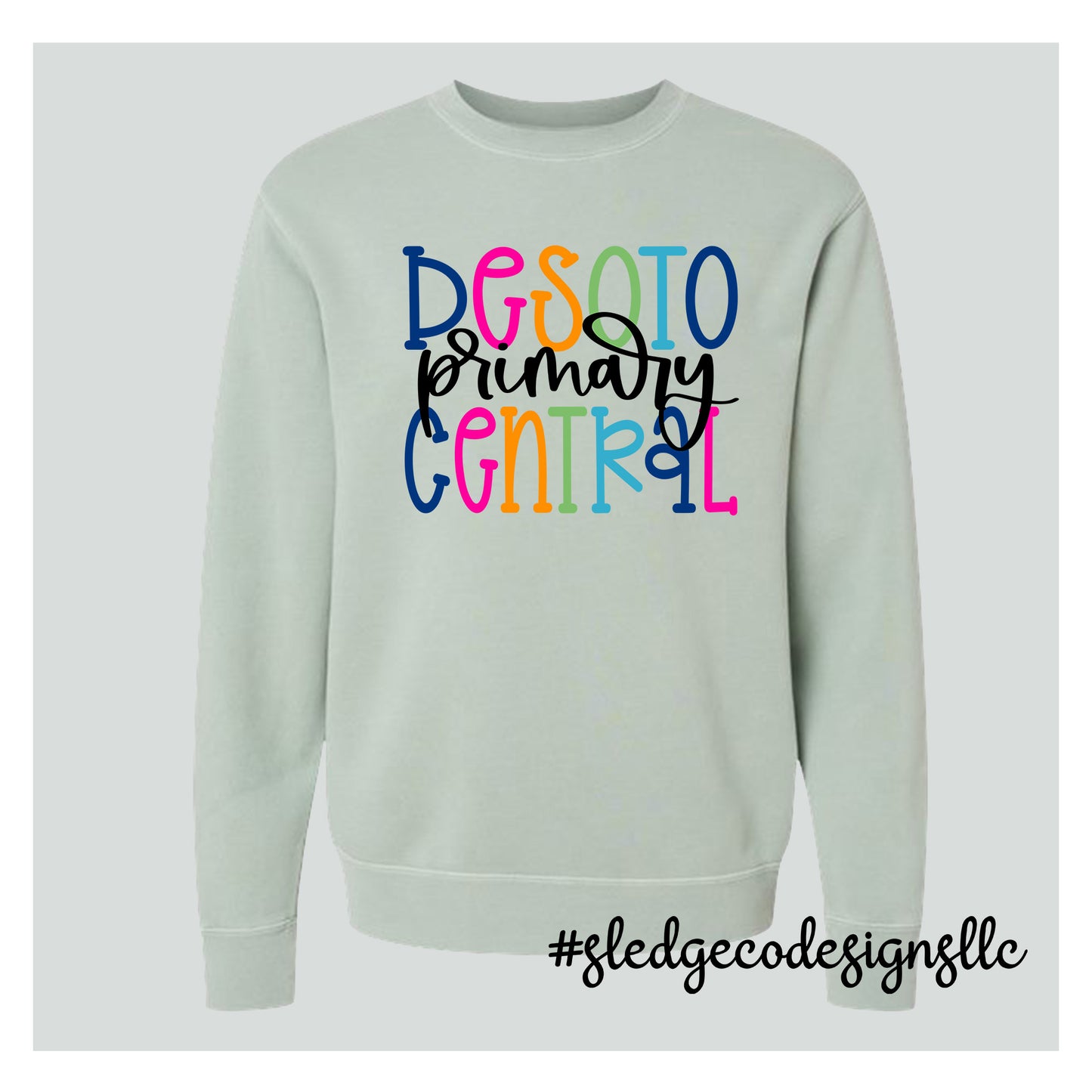 DESOTO CENTRAL PRIMARY | COLORFUL | Midweight Pigment-Dyed Crewneck Sweatshirt