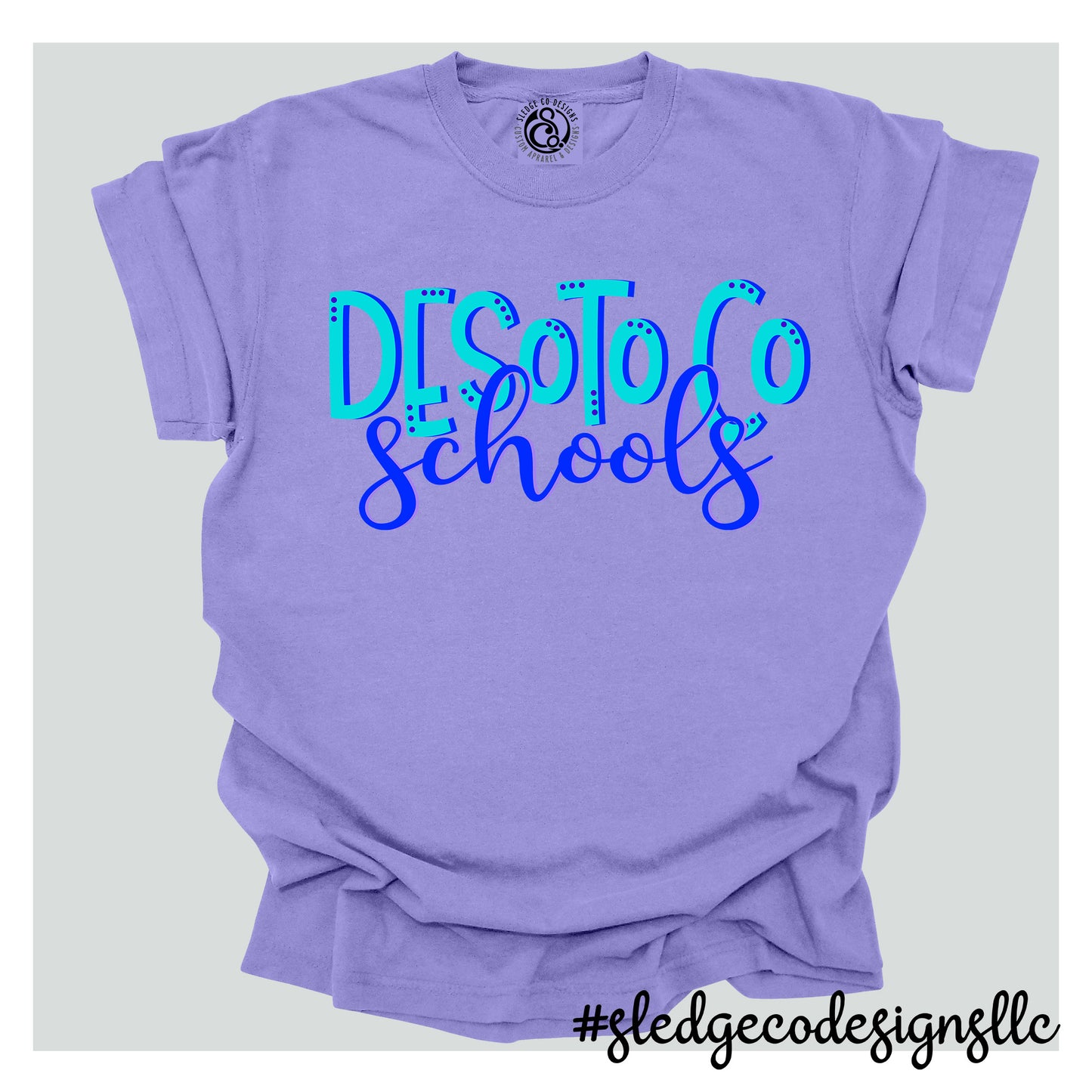 Desoto County Schools | PURPLE DUO | UNISEX CC CUSTOM TSHIRT