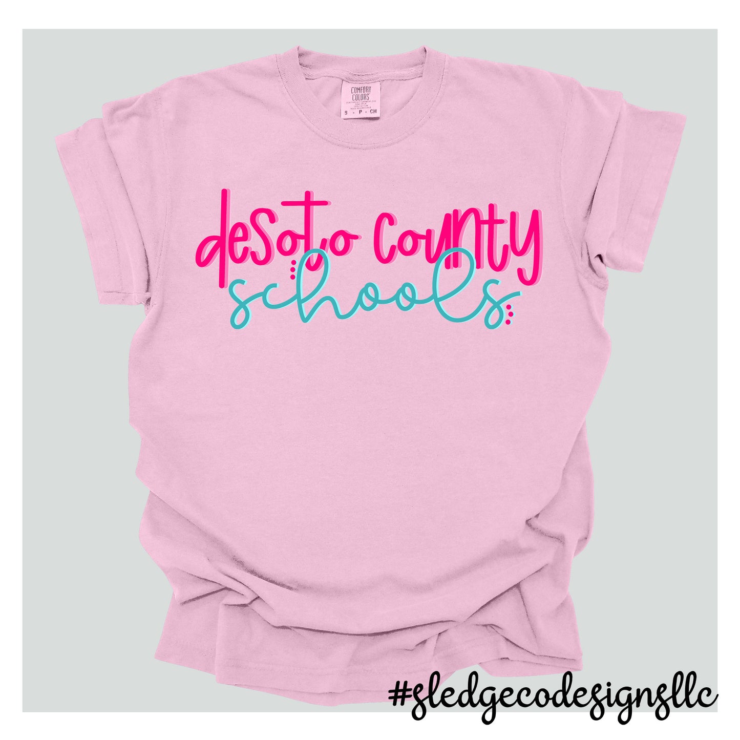 Desoto County Schools | PINK - BLUE DUO | CC CUSTOM UNISEX TSHIRTS