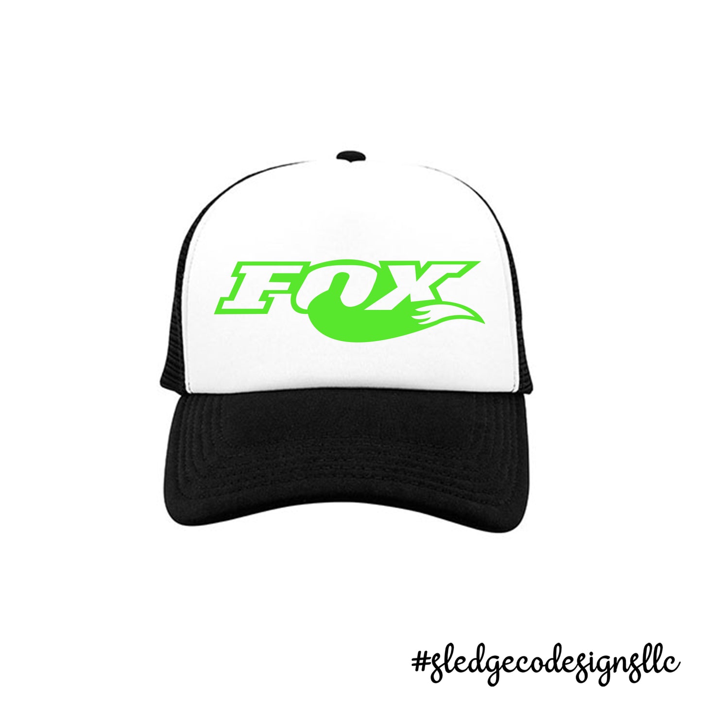 FOX TAIL | LIME GREEN LOGO | TRUCKER HAT