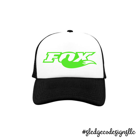 FOX TAIL | LIME GREEN LOGO | TRUCKER HAT
