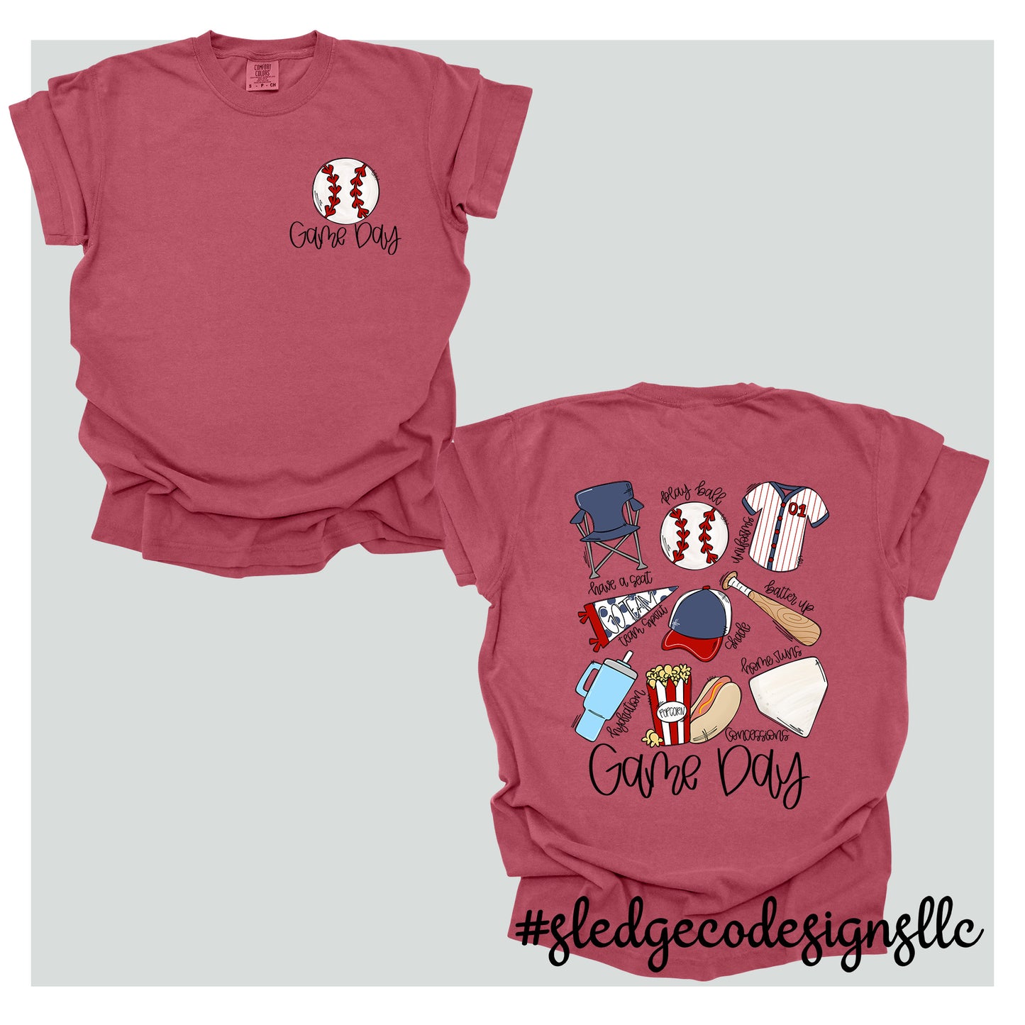BASEBALL | GAME DAY  | Custom Unisex TSHIRT