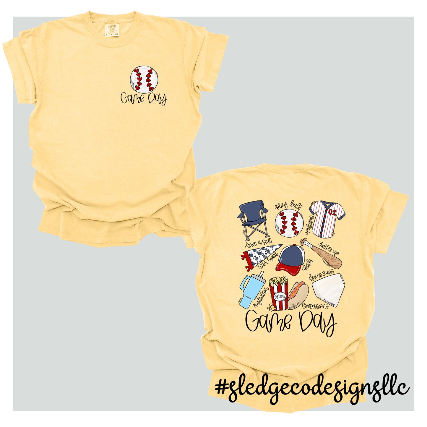 BASEBALL | GAME DAY  | Custom Unisex TSHIRT