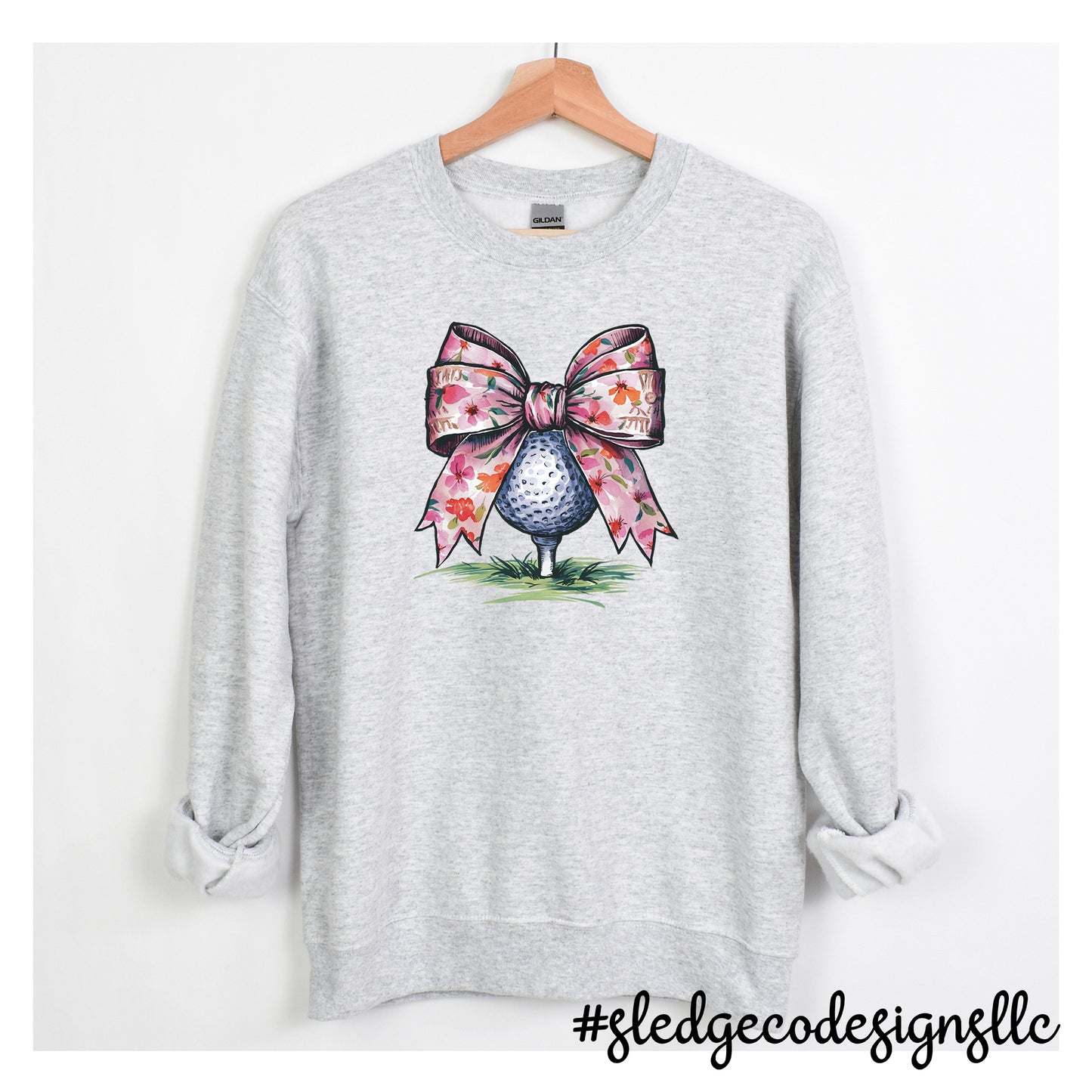 GIRLS BOW CUTE GOLF | CUSTOM UNISEX Sweatshirt