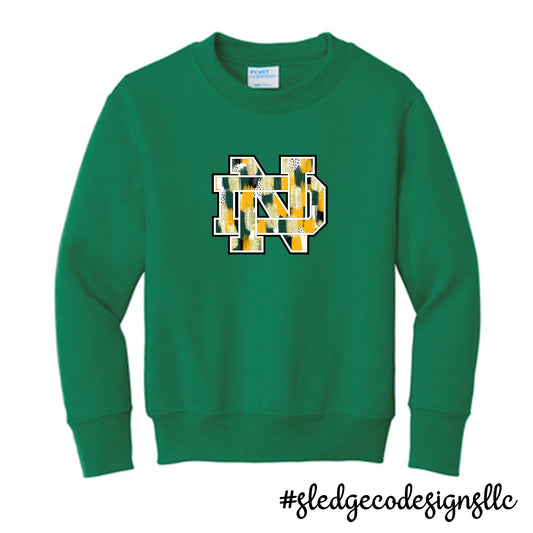 PRE-ORDER: GREENWAVES ND YELLOW AND GREEN | UNISEX SWEATSHIRT