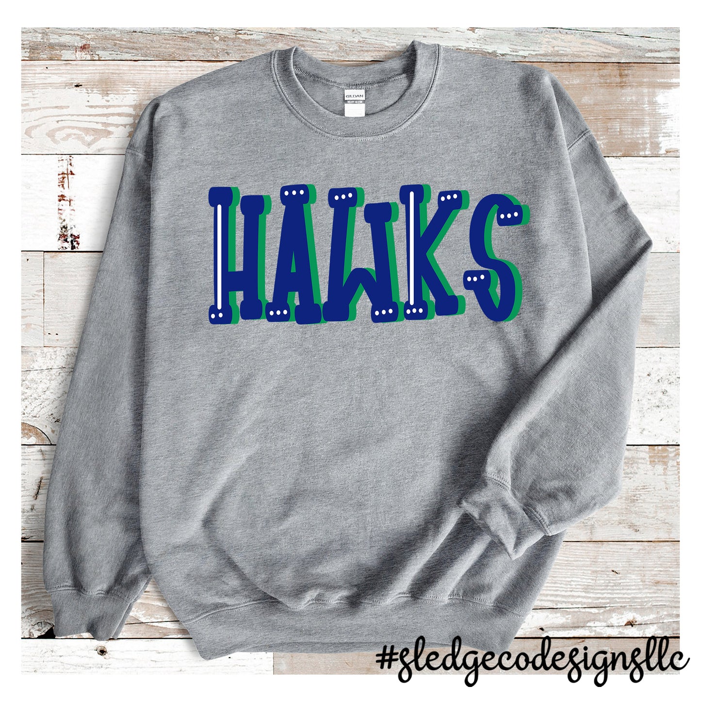 JONES BRUMMETT SCHOOL | HAWKS | UNISEX CUSTOM SWEATSHIRT