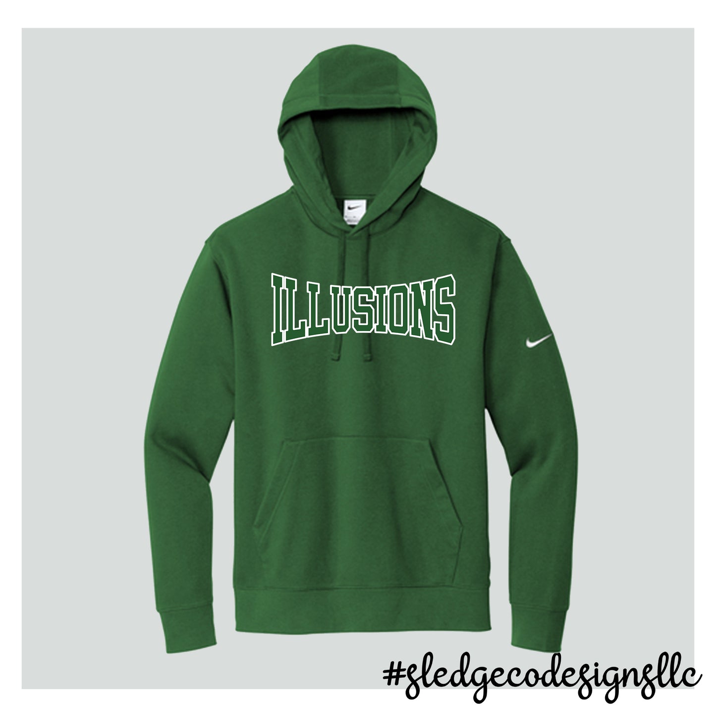 SALE: ILLUSIONS SOFTBALL | Nike Club Fleece Sleeve Swoosh Pullover Hoodie