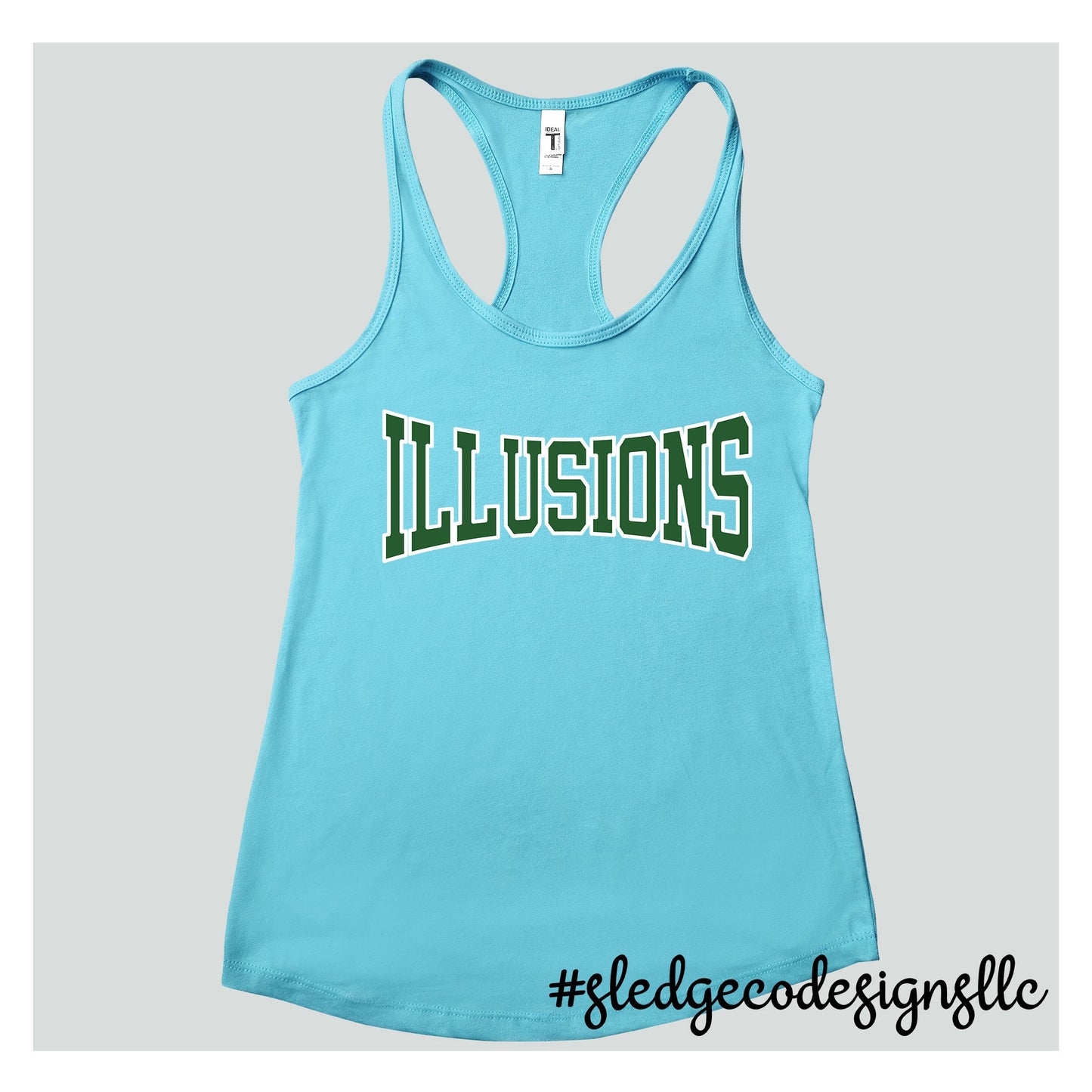 ILLUSIONS SOFTBALL | LOGO | CUSTOM WOMENS TANK TOP