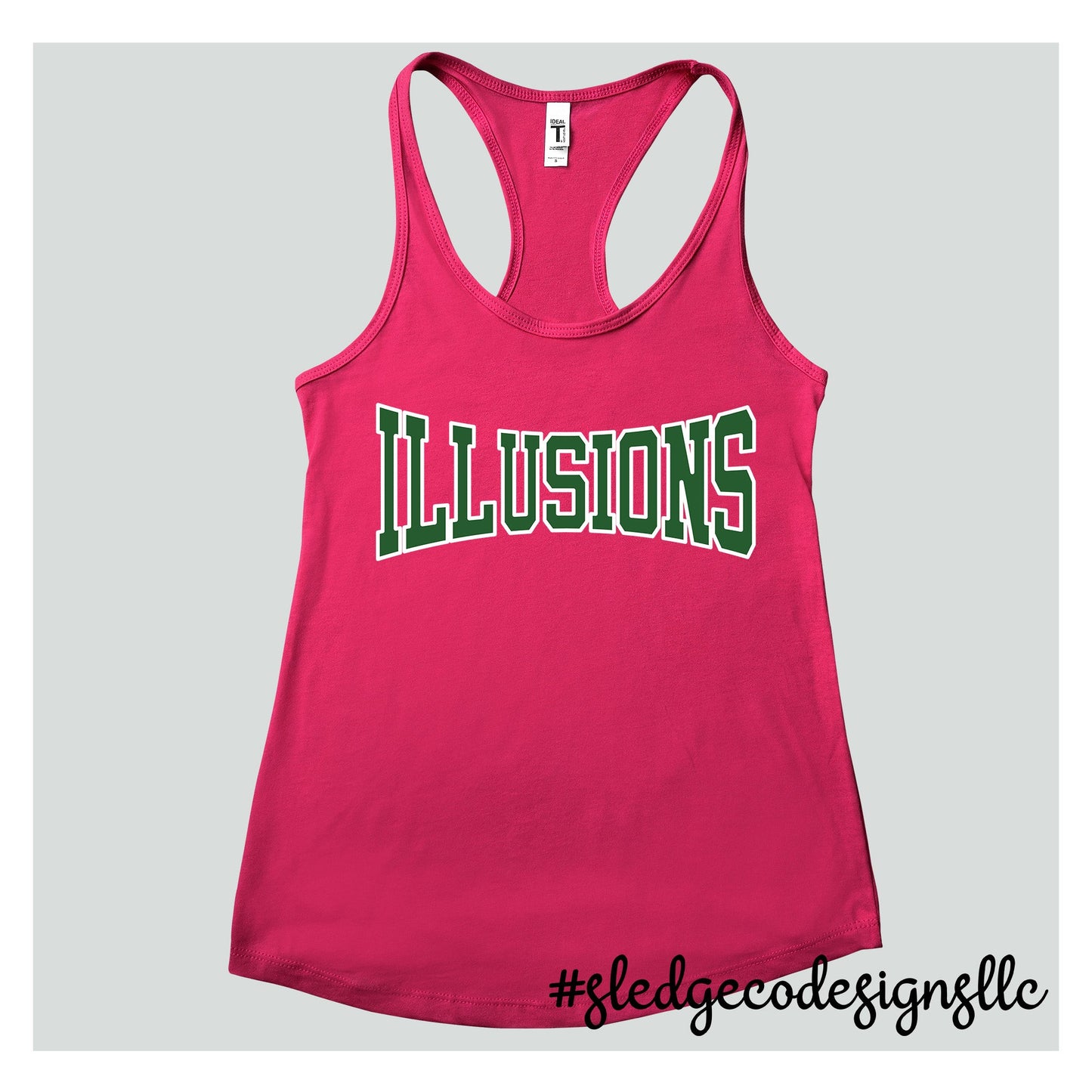 ILLUSIONS SOFTBALL | LOGO | CUSTOM WOMENS TANK TOP