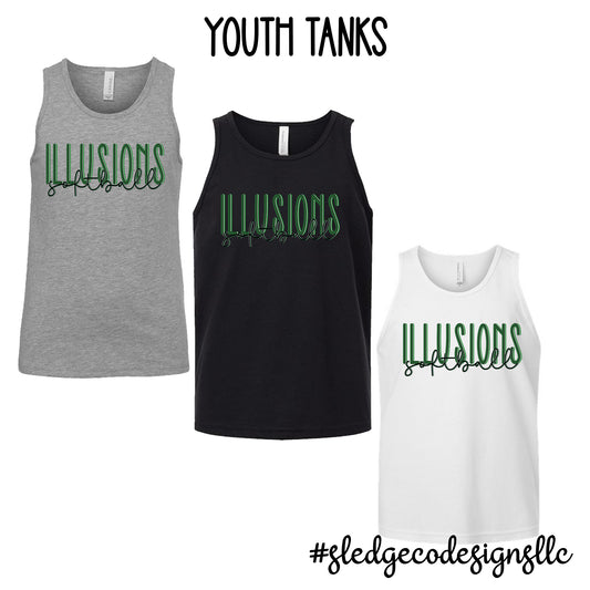 ILLUSIONS | DUO | CUSTOM YOUTH AND ADULT UNISEX TANKS