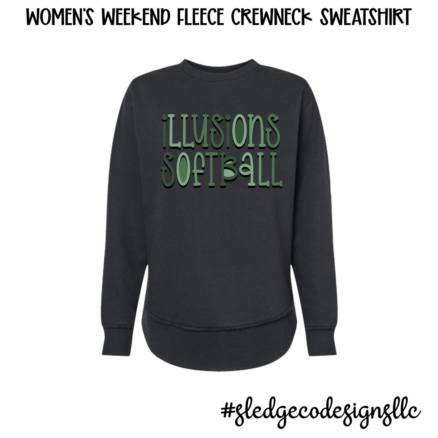 ILLUSIONS SOFTBALL | DRAWN | Women's Weekender Fleece