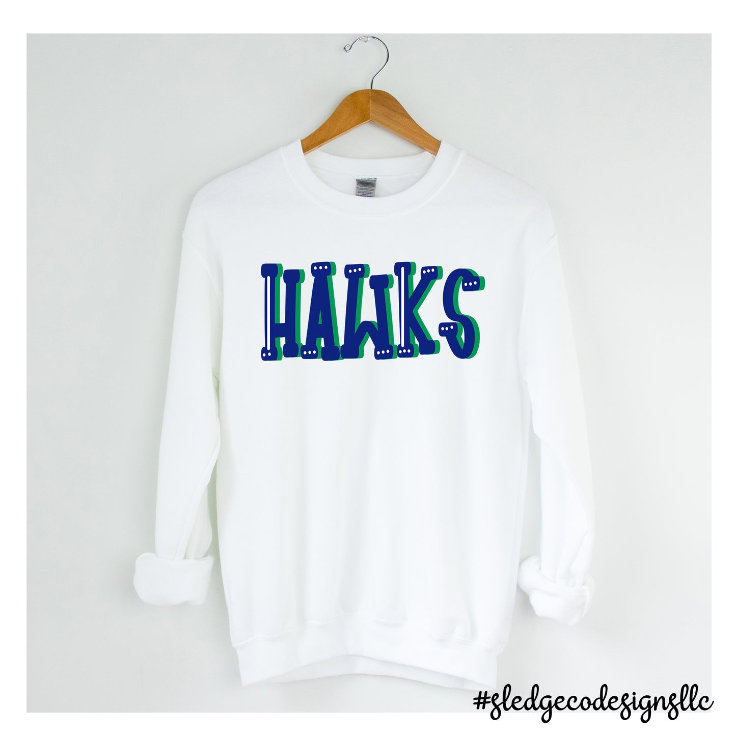 JONES BRUMMETT SCHOOL | HAWKS | UNISEX CUSTOM SWEATSHIRT