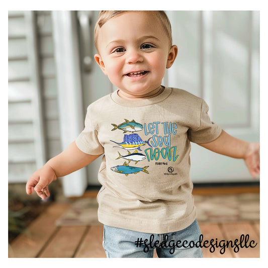 LET THE SEA ROAR PSALM 96:11 |  CHRISTIAN TODDLER - YOUTH - ADULT CUSTOM TSHIRT