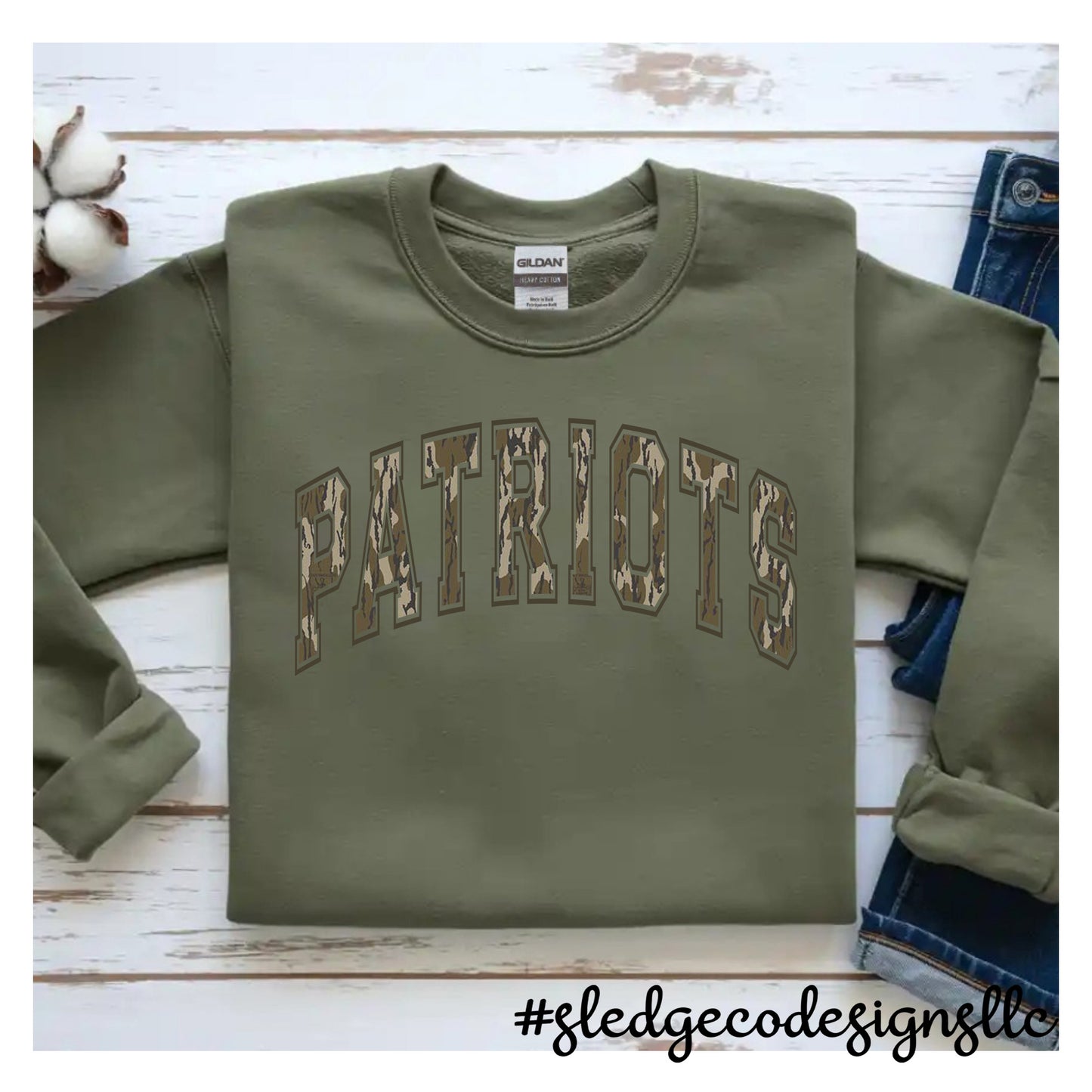 PATRIOTS | CAMO | CUSTOM UNISEX SWEATSHIRT