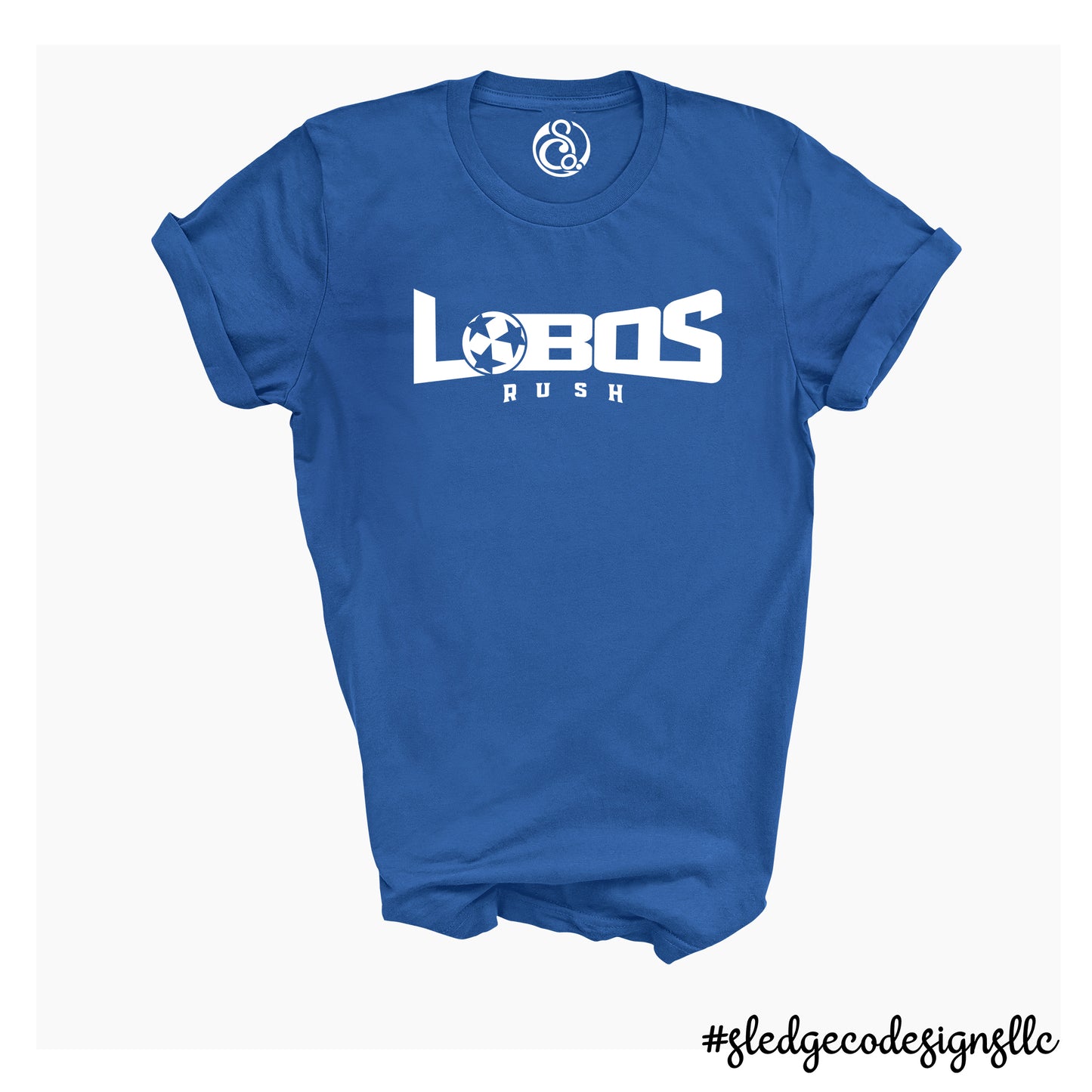 LOBOS ROYAL UNISEX TEE | LOBOS SOCCER | MADE TO ORDER