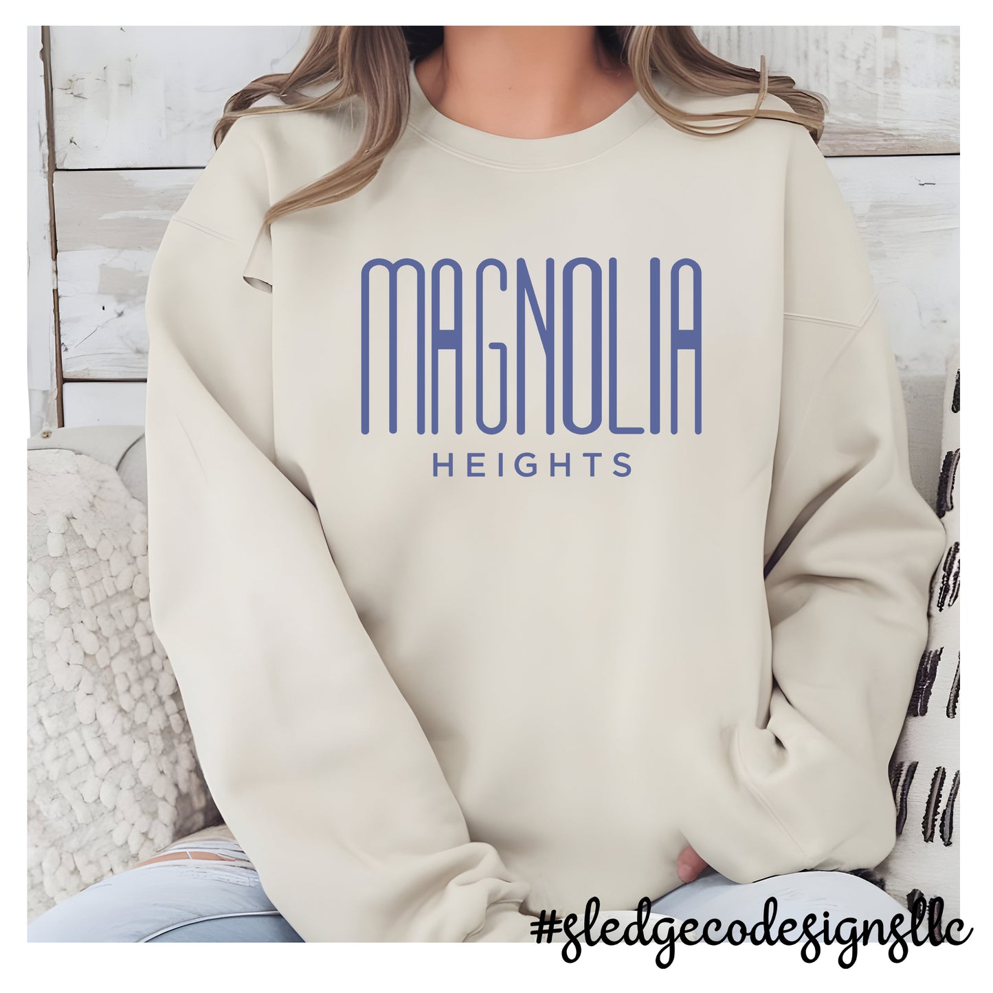 MAGNOLIA HEIGHTS | TALL | IVORY | CUSTOM UNISEX SWEATSHIRT