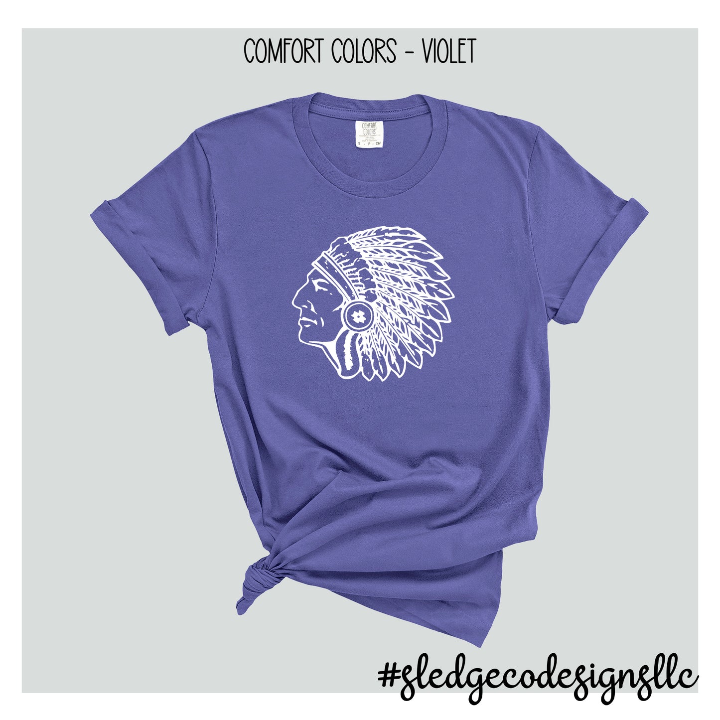 CHIEFS HEAD | MAGNOLIA HEIGHTS | COMFORT COLORS Custom Unisex Tshirt
