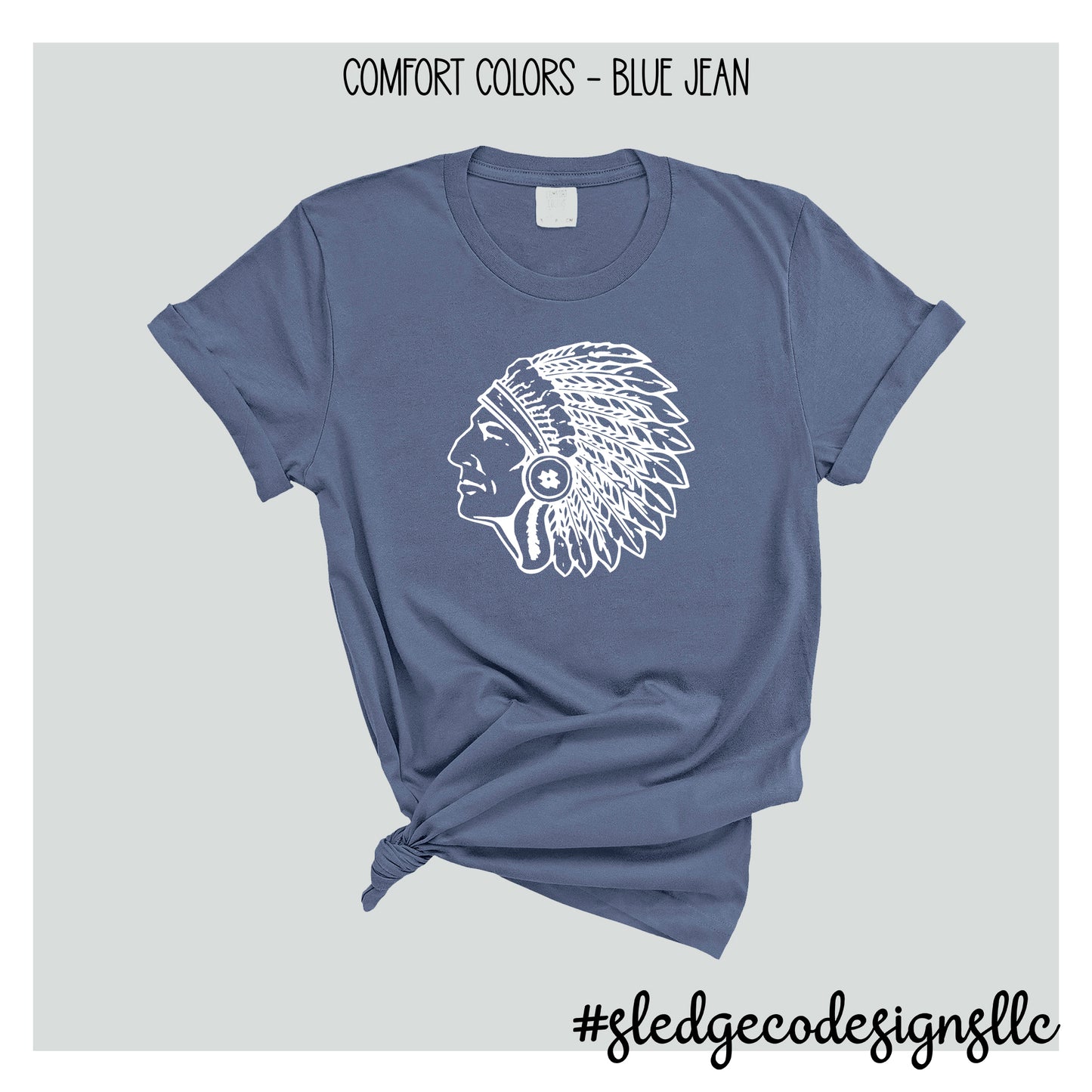 CHIEFS HEAD | MAGNOLIA HEIGHTS | COMFORT COLORS Custom Unisex Tshirt