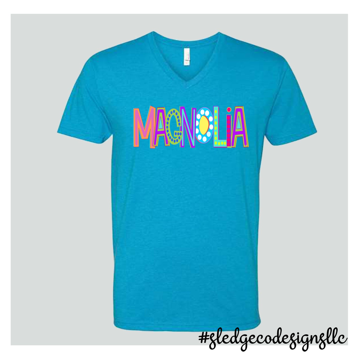 MAGNOLIA HEIGHTS | MARQUEE | UNISEX VNECK Custom Unisex Tshirt