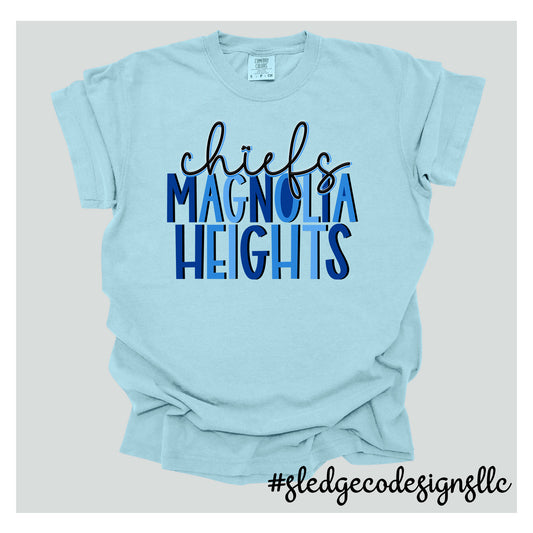 MAGNOLIA HEIGHTS BLUE  | COMFORT COLORS Custom Unisex Tshirt