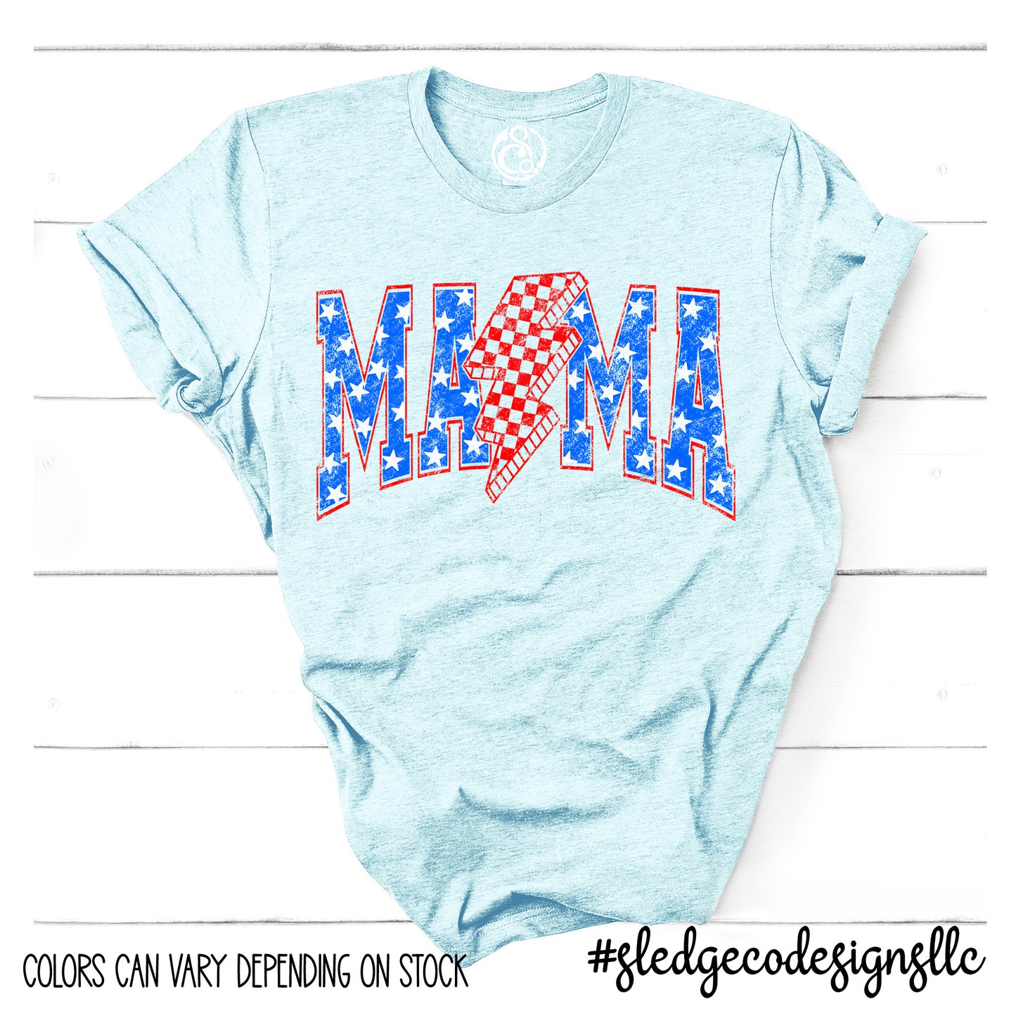 MAMA LIGHTENING | Patriot | July 4th | Custom Unisex TSHIRT