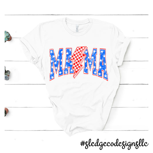 MAMA LIGHTENING | Patriot | July 4th | Custom Unisex TSHIRT
