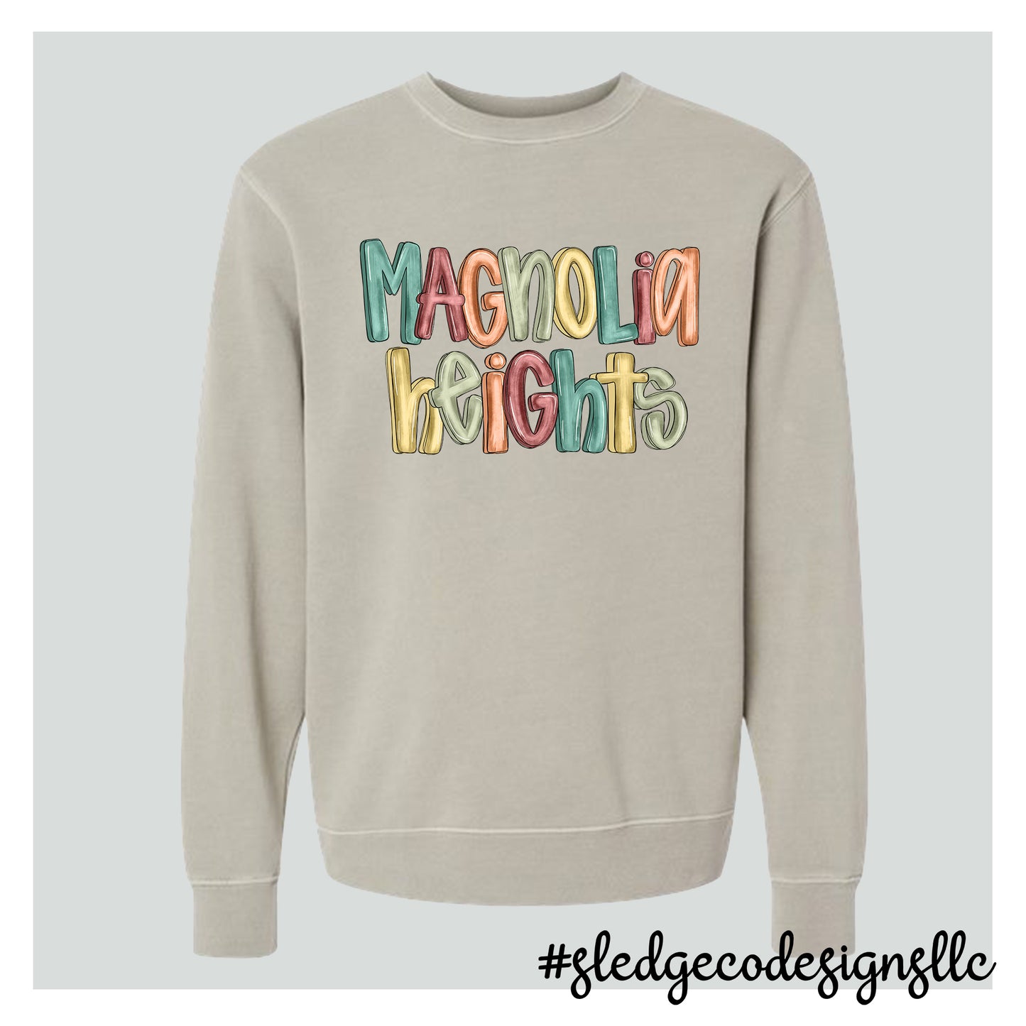 MAGNOLIA HEIGHTS CHIEFS | PAINTED | Midweight Pigment-Dyed Crewneck Sweatshirt