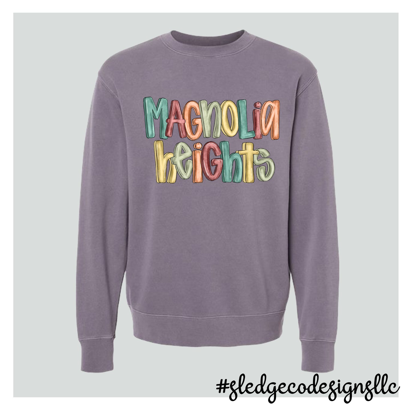 MAGNOLIA HEIGHTS CHIEFS | PAINTED | Midweight Pigment-Dyed Crewneck Sweatshirt