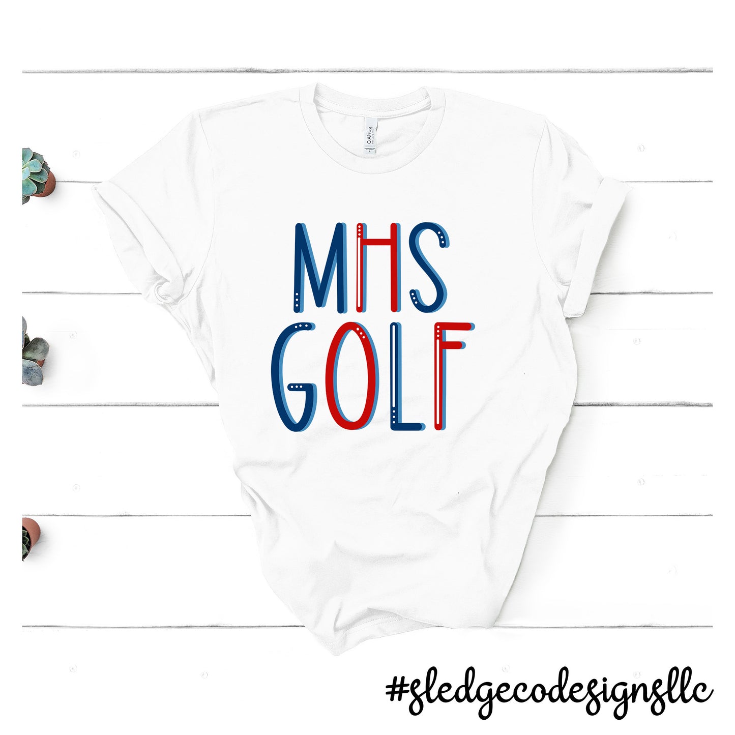 MHS CHIEFS GOLF | MAGNOLIA HEIGHTS | CUSTOM DRAWN UNISEX TSHIRT