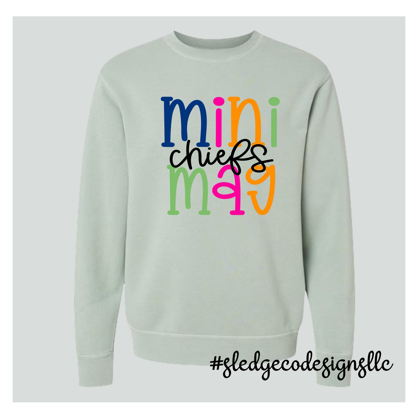 MINI MAG CHIEFS | COLORFUL | Midweight Pigment-Dyed Crewneck Sweatshirt
