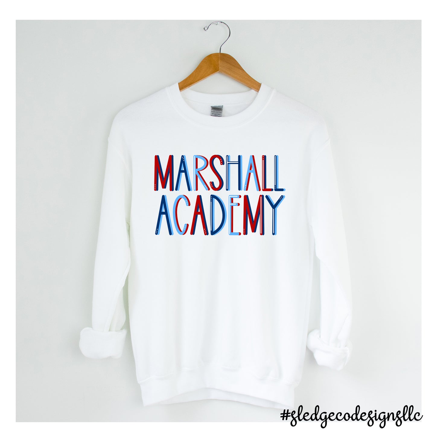 MARSHALL Academy Patriots lettered  | UNISEX SWEATSHIRT