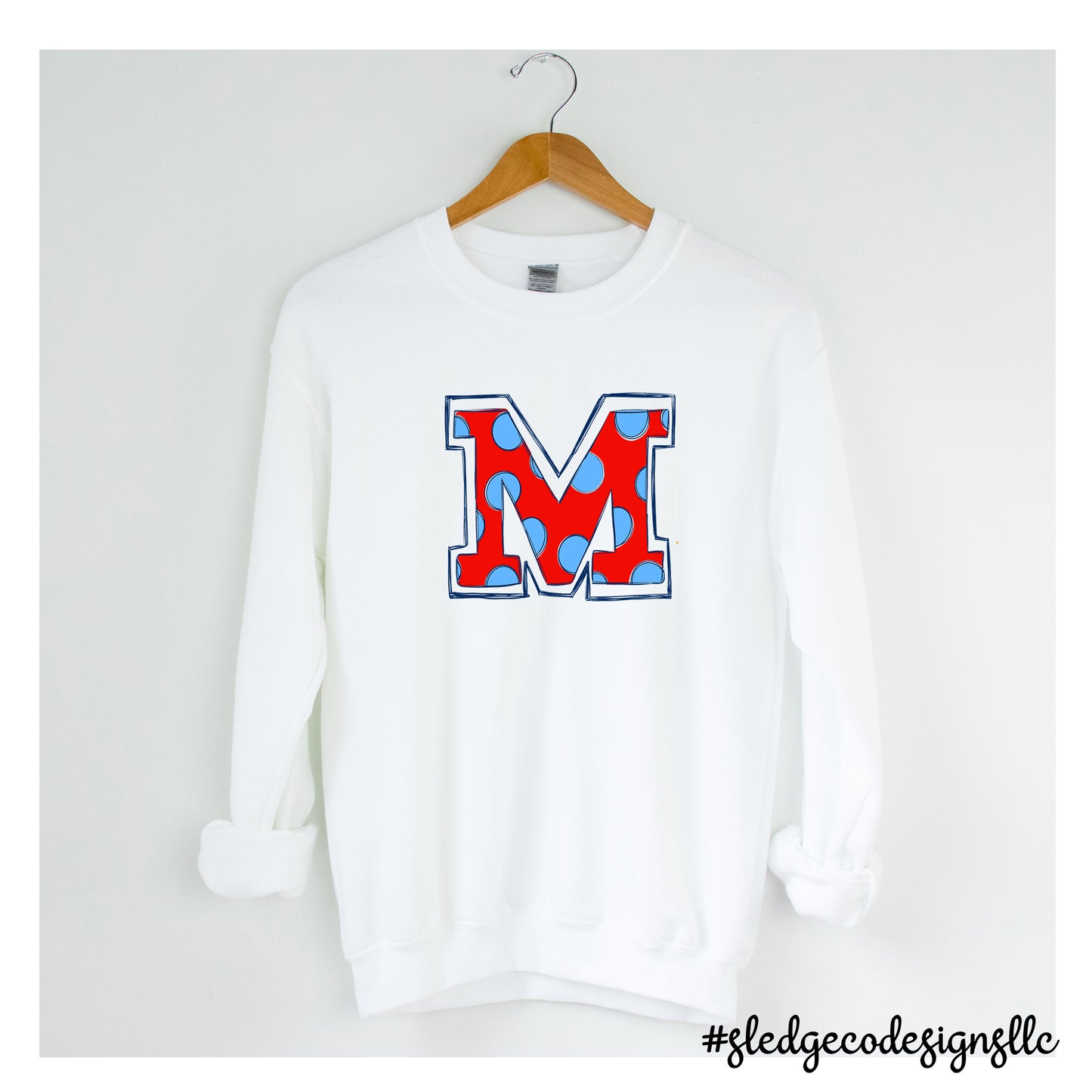 MARSHALL Academy Patriots | M POLKA DOTS | UNISEX SWEATSHIRT