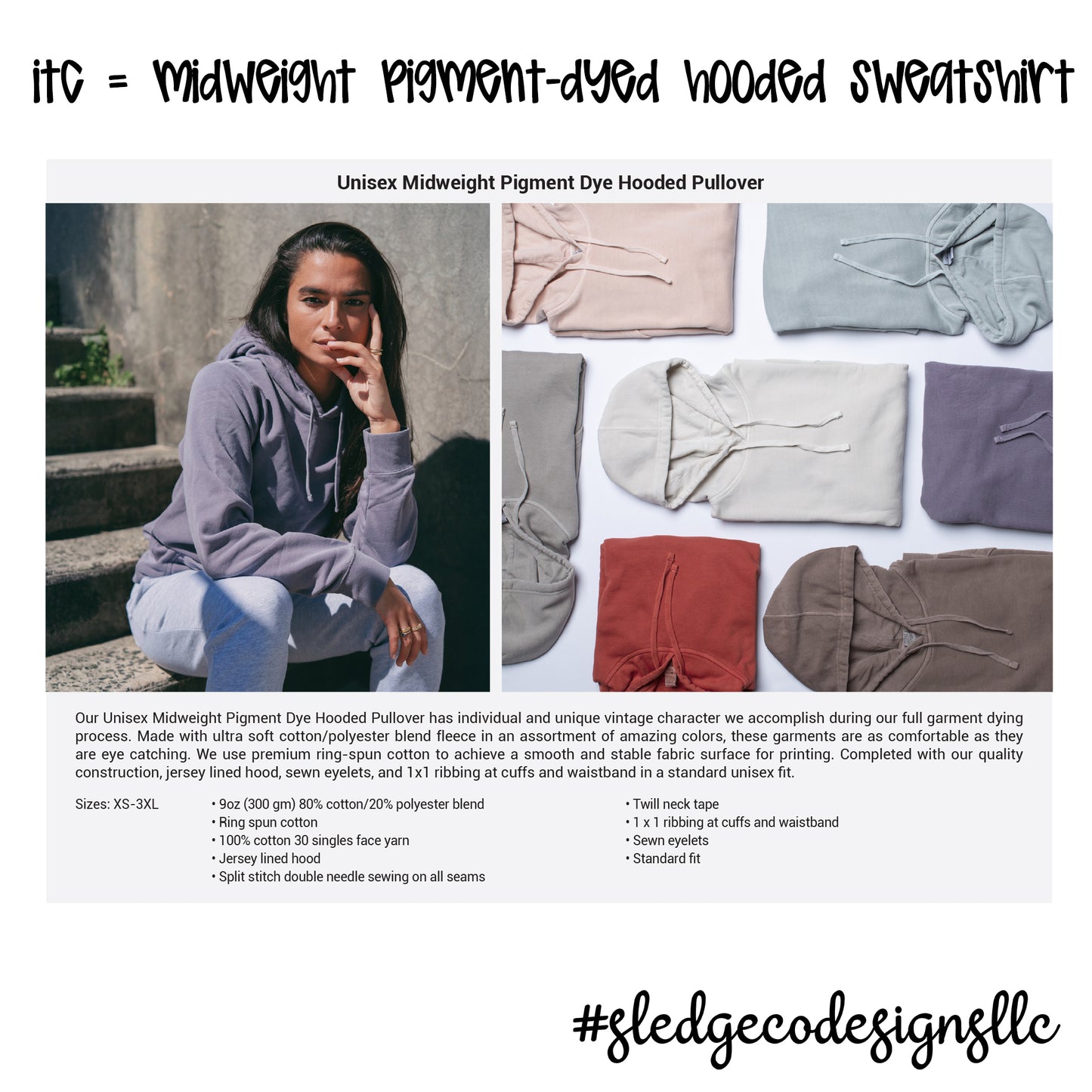 LOBOS RUSH SOCCER | ITC Midweight Pigment-Dyed HOODIE 3RD SET