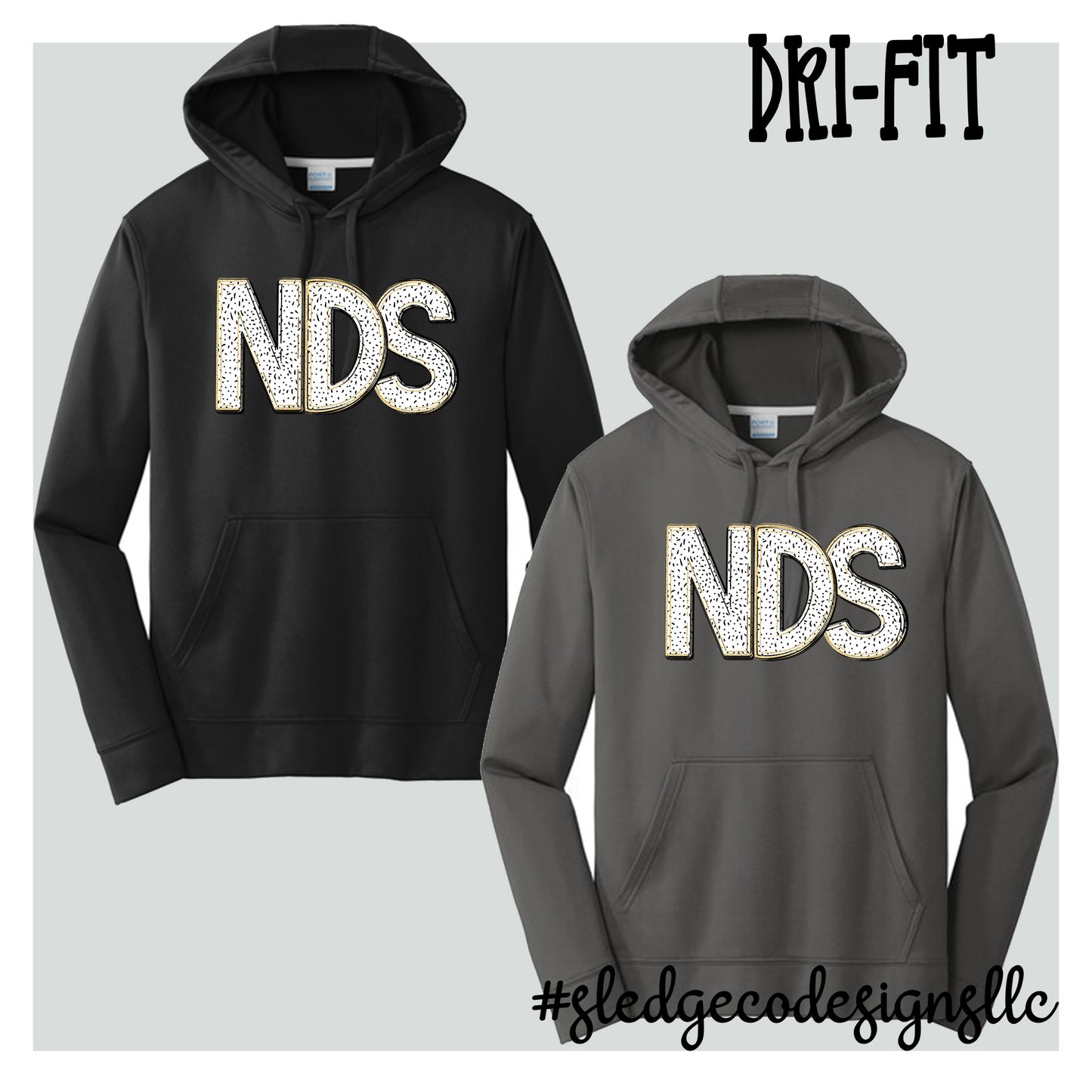 NORTH DELTA | NDS WITH GOLD | Performance Fleece Pullover Hoodie