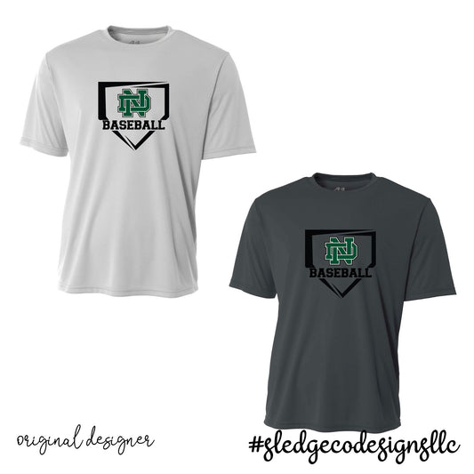 NDS | NORTH DELTA GREEN WAVES BASEBALL | A4 DRI-FIT CUSTOM Unisex Tshirt